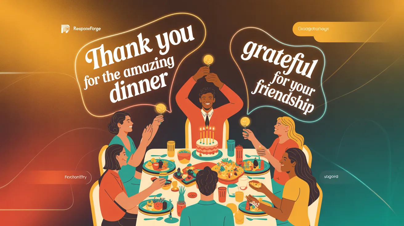 Best Thank You Messages for Birthday Dinner to a Friend