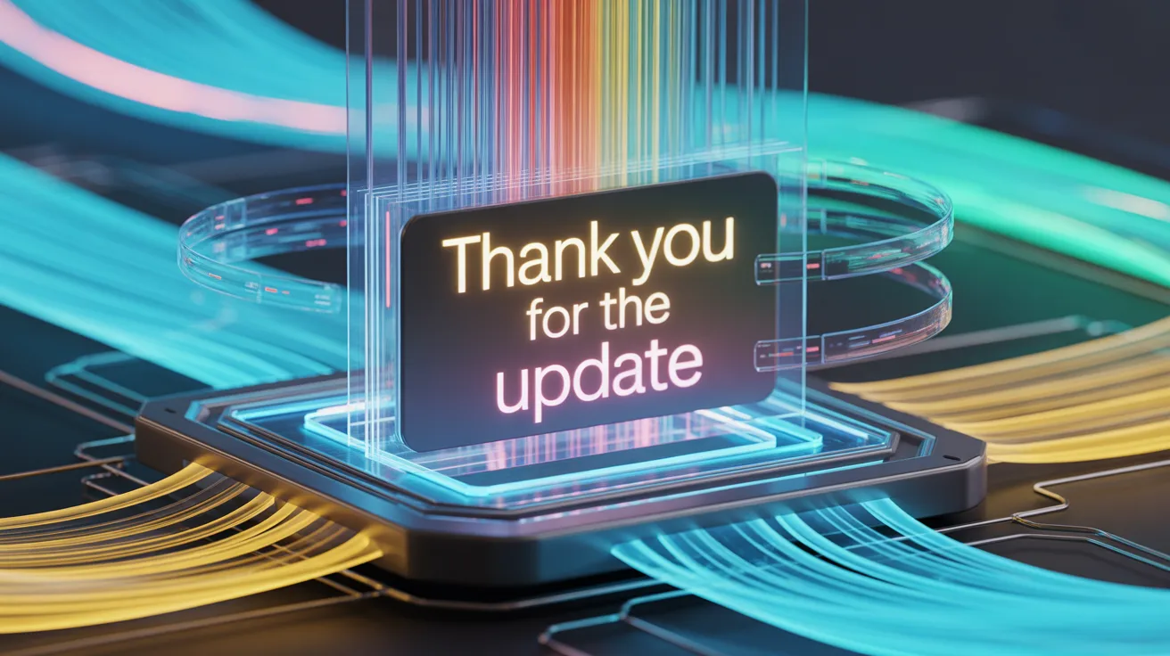 “Thank You for the Update