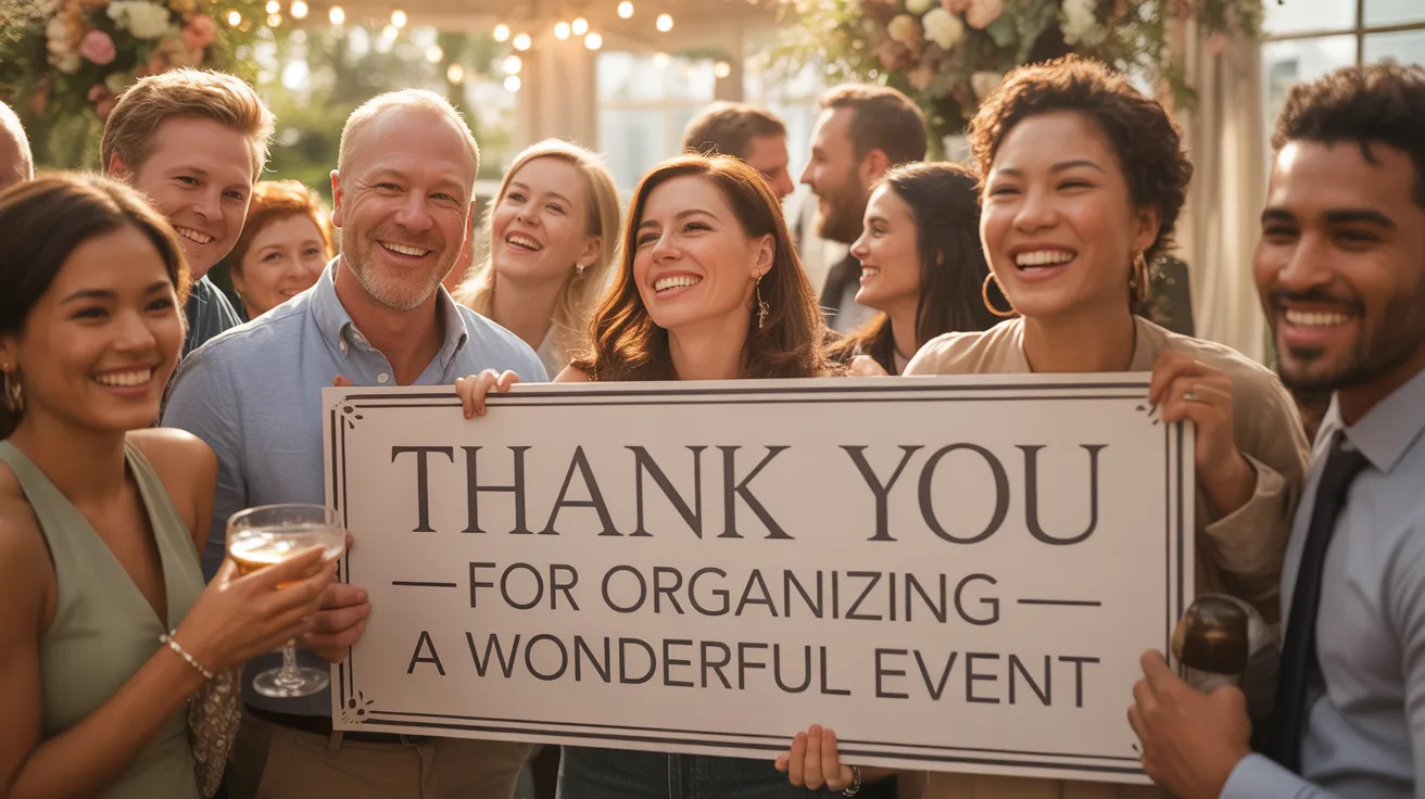 Thank You For Organizing a Wonderful Event
