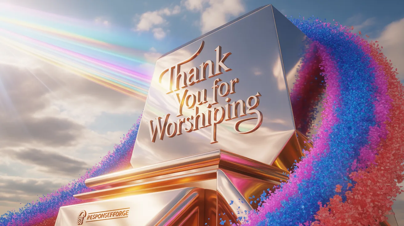 Thank You For Worshiping