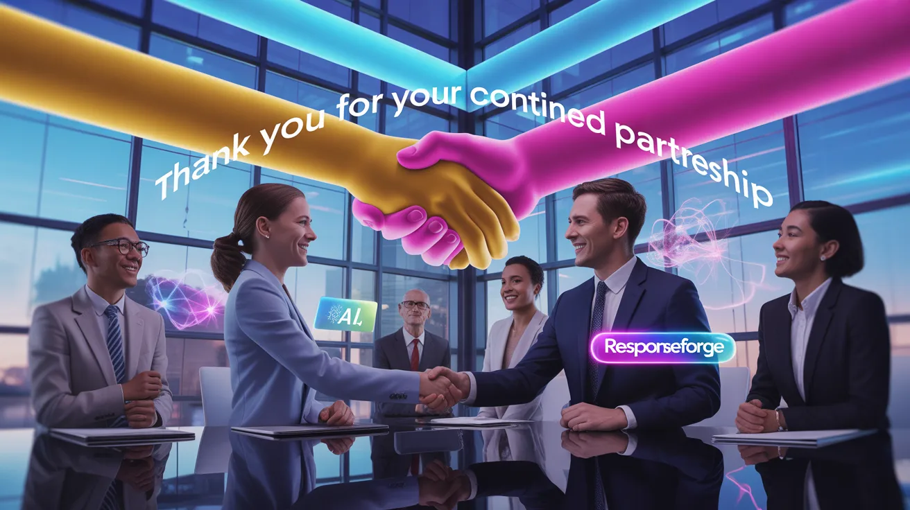 Thank You For Your Continued Partnership