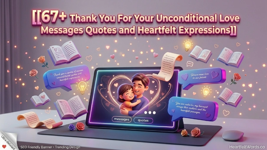 Thank You For Your Unconditional Love Messages Quotes and Heartfelt Expressions