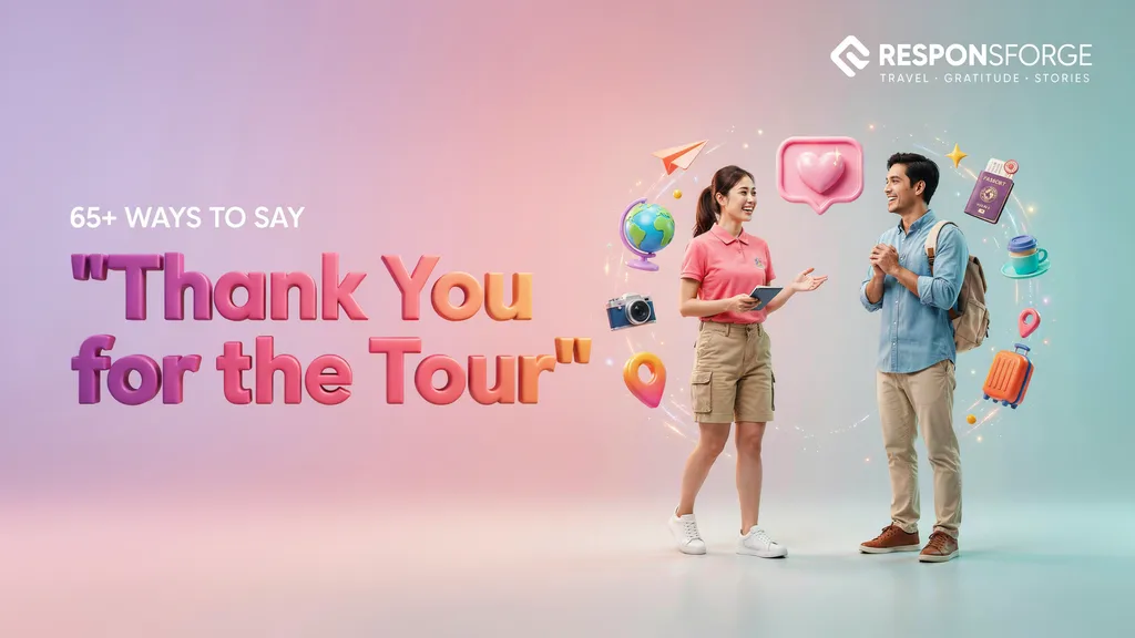 65+ Ways to Say “Thank You for the Tour