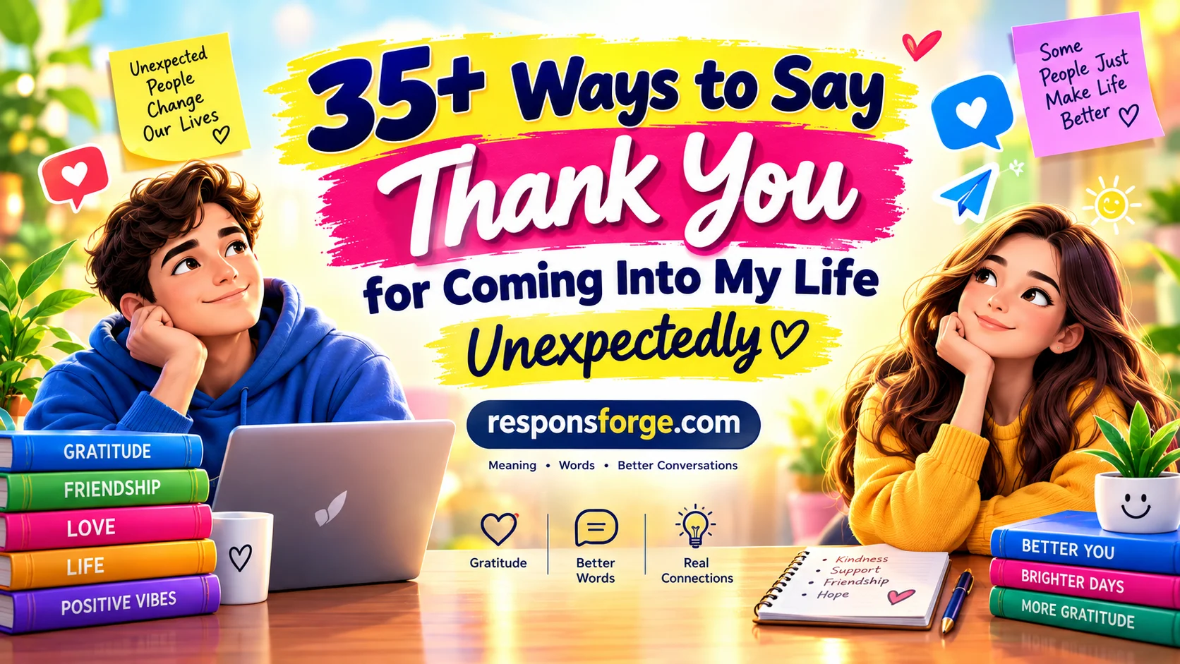 Ways to Say Thank You for Coming Into My Life Unexpectedly