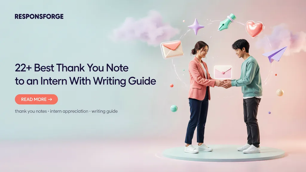 Best Thank You Note to an Intern With Writing Guide
