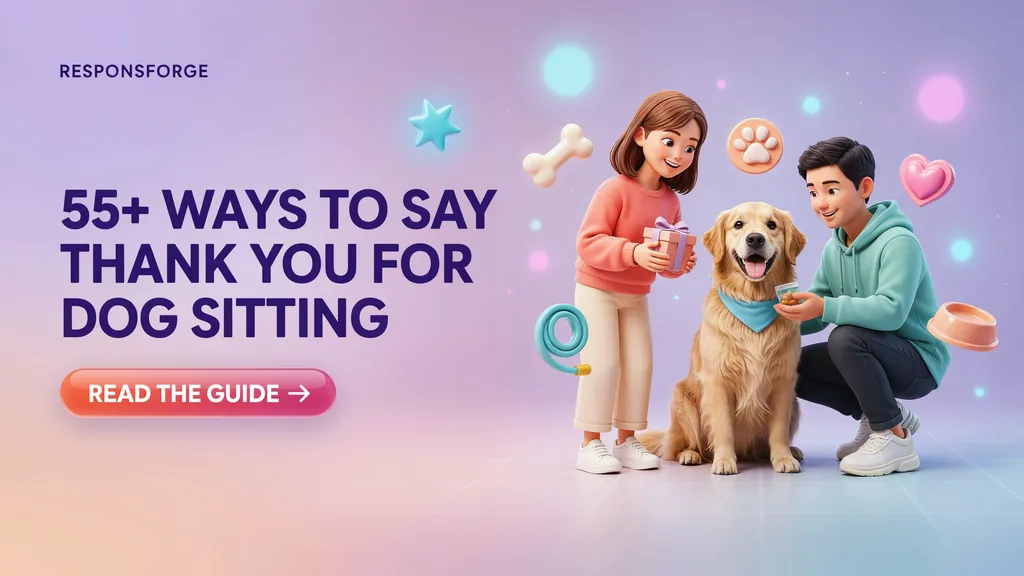Ways to Say Thank You for Dog Sitting
