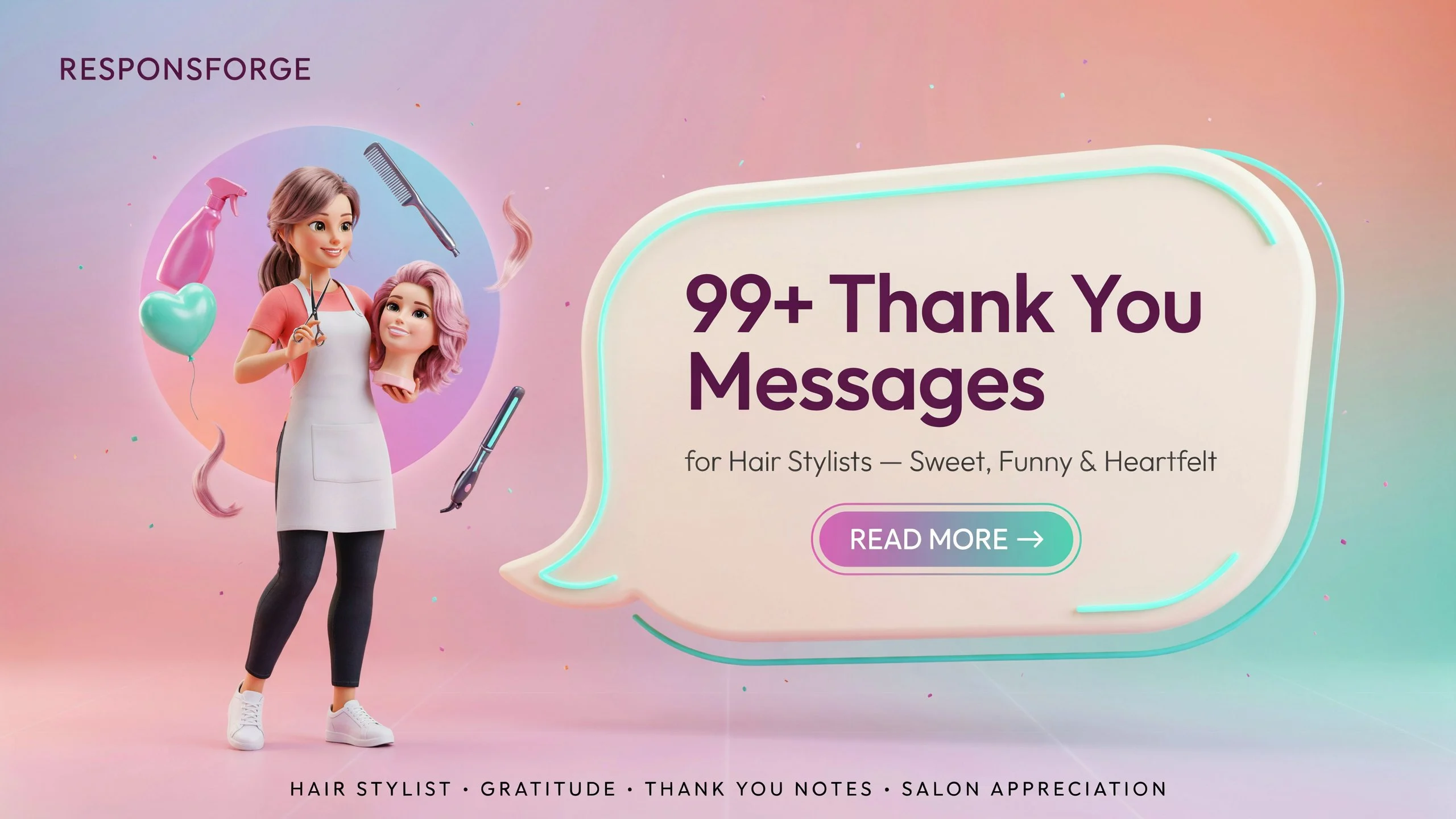 Thank You Message for Hair Stylist Sweet Funny & Heartfelt
