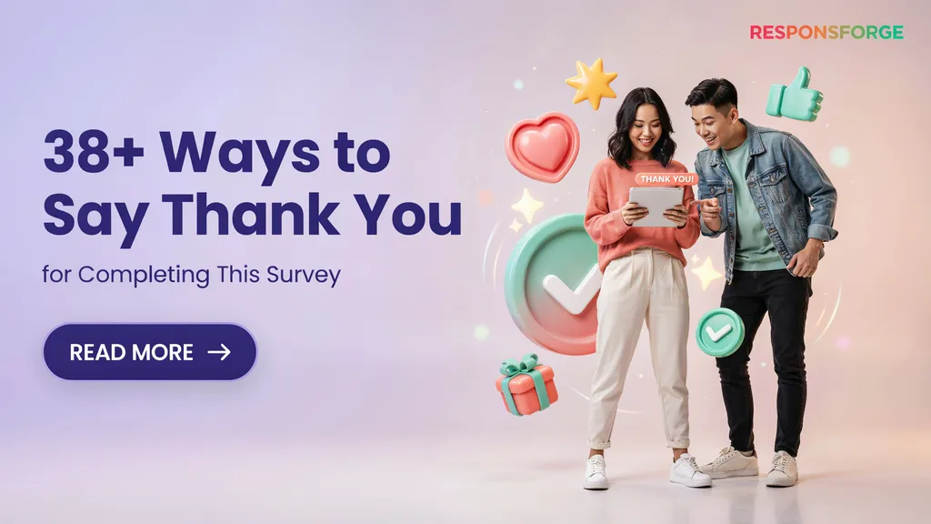 Ways to Say Thank You for Completing This Survey