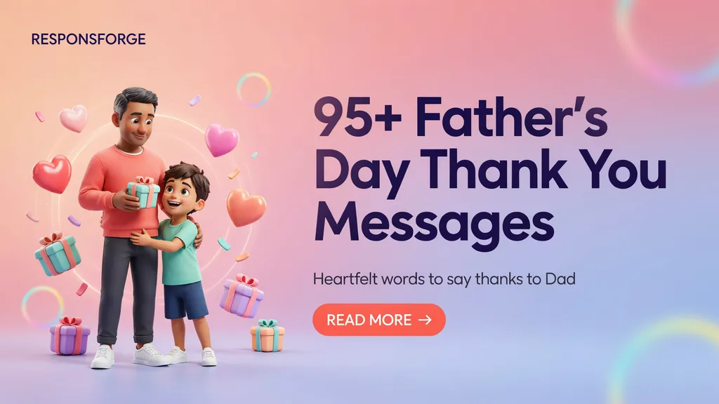 95+ Father’s Day Thank You Messages